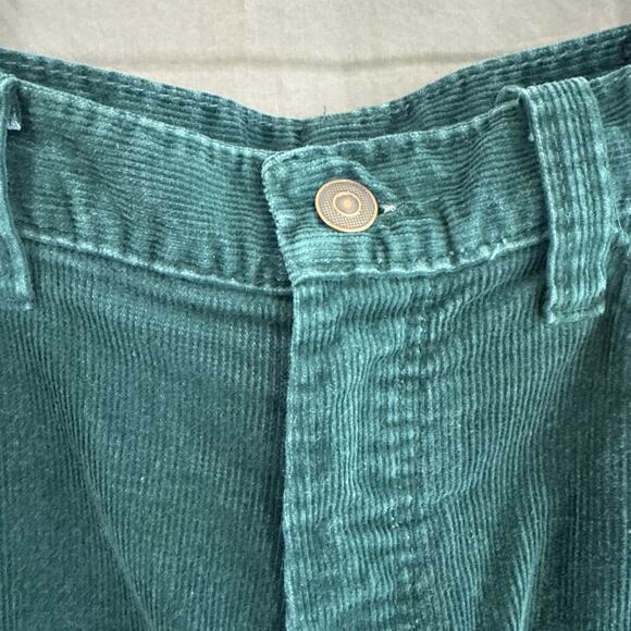 Vintage Funny Girl Corduroy Pants Green High Rise Straight Leg Sz 13/14 Modern 8 - Picture 6 of 13